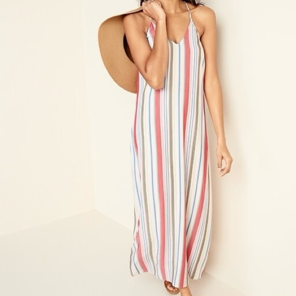 Old Navy Striped Maxi Dress - Multicolor